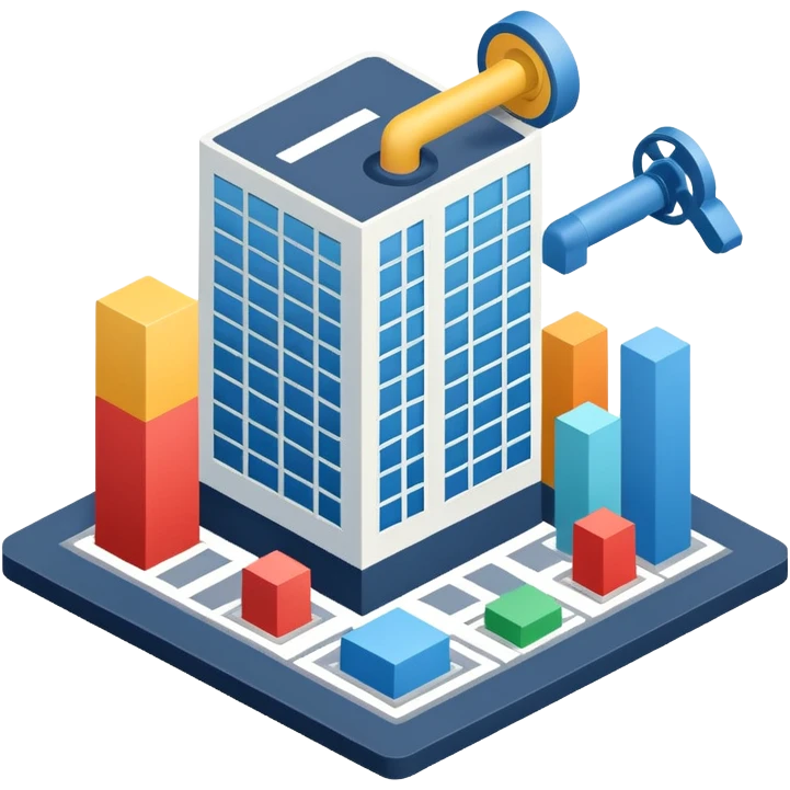 create an isometric analogous to showcase ease of building process workflows and integrations with AI emoji