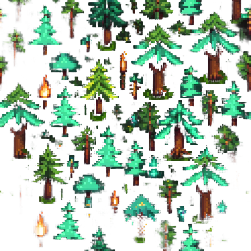enchanted forest with magical elements emoji