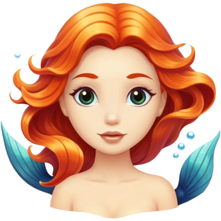 Mermaid under the water  emoji