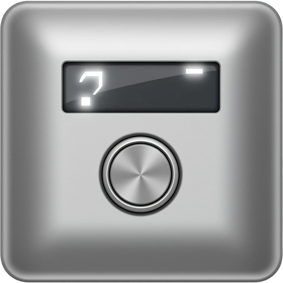 metal doorbell with screen emoji