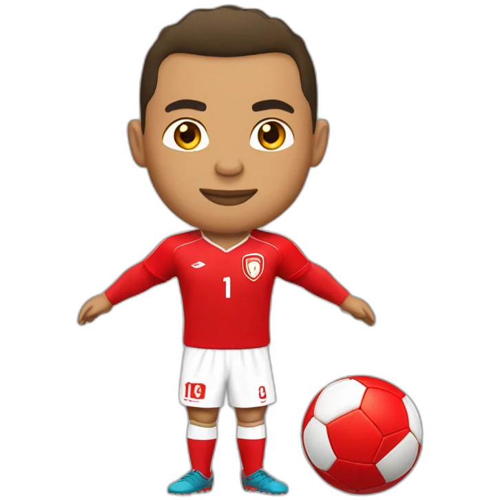 ronaldo avec le maillot de la tunisie emoji
