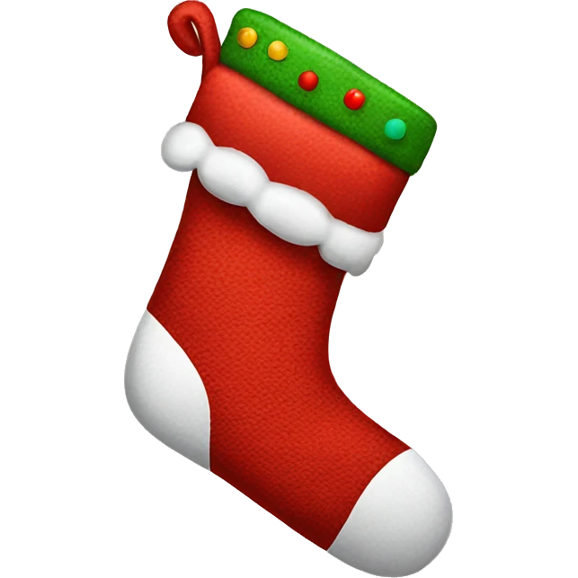 Christmas stocking emoji