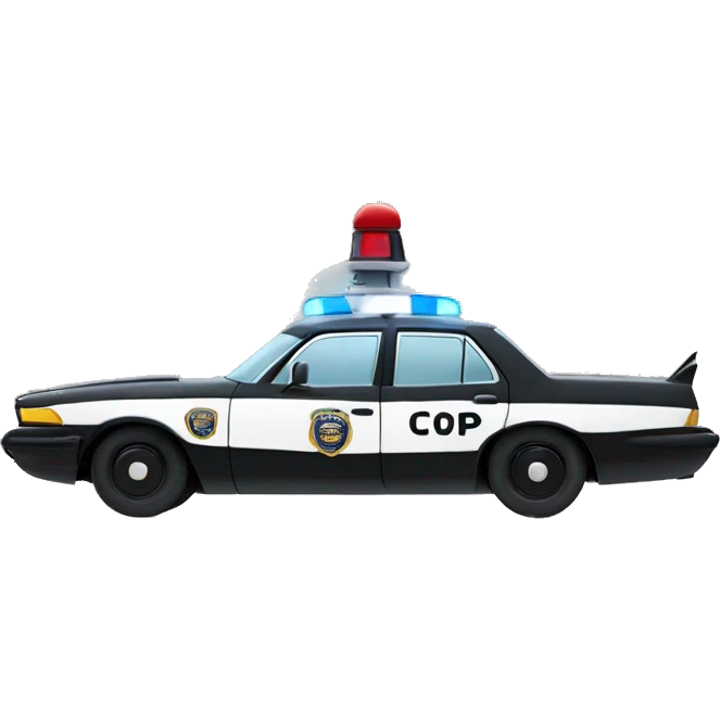 Shark cop car emoji