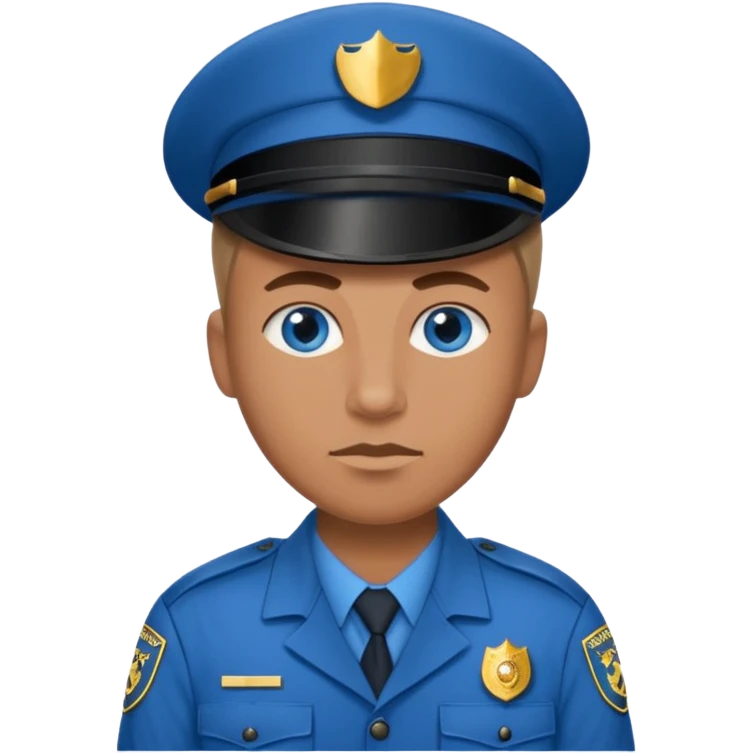 Blue eyed correctional sergeant baker emoji