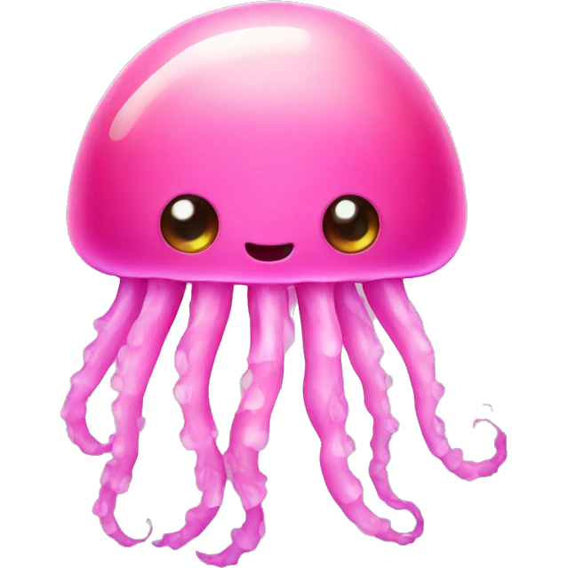 Pink jelly fish emoji