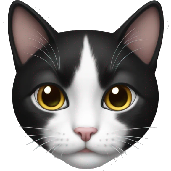 Love Black and white cat emoji