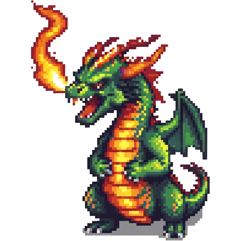 dragon rage, angry dragon breathing fire emoji