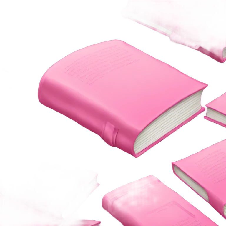 Books pink  emoji