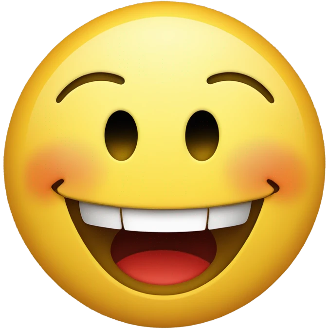 Smiley face with its eyes red ￼￼ emoji