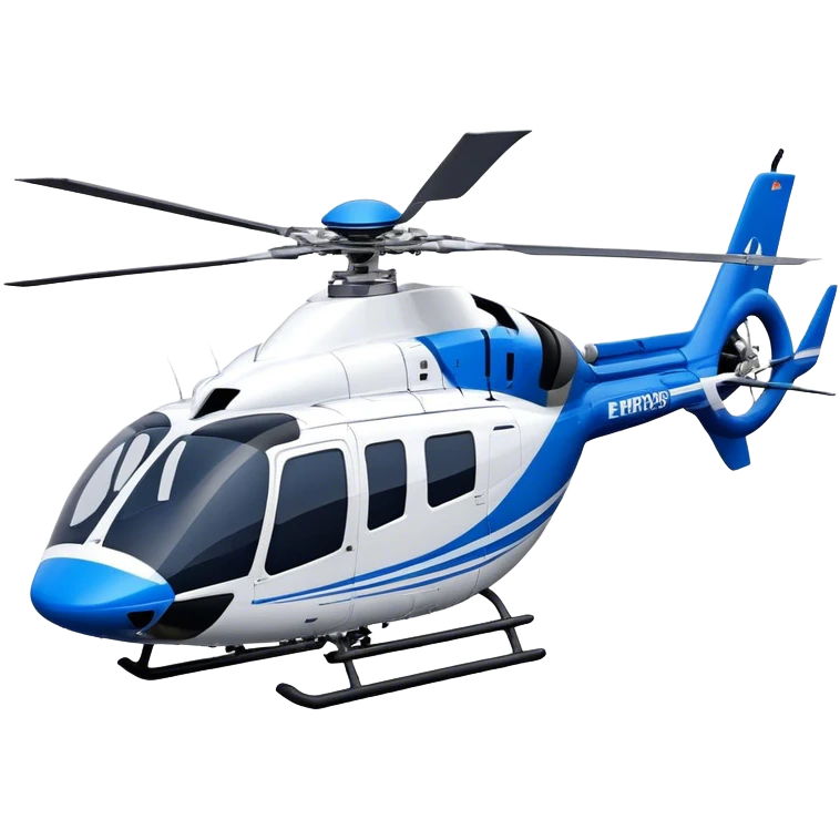 Eurocopter EC135 - Airbus Helicopters (Model Year: 2020) (Iconic colour: Blue and white) emoji