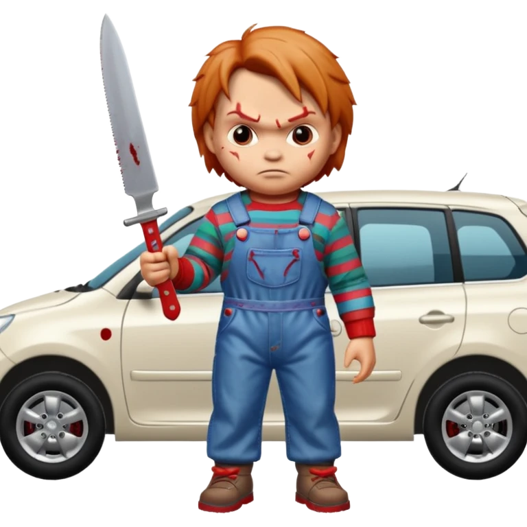 Chuky si carros y cuchillo emoji