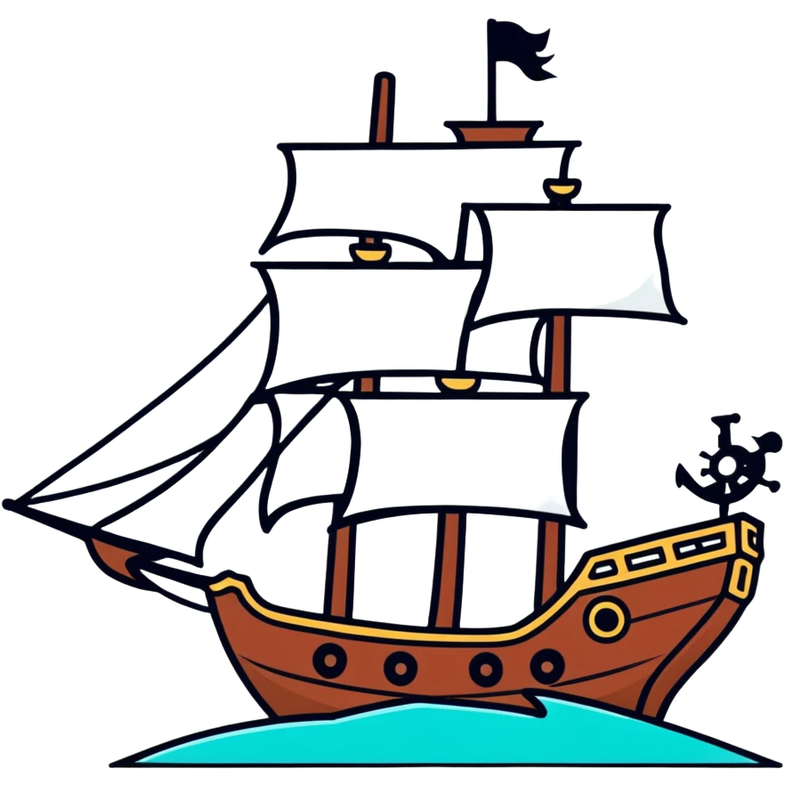 pirate ship emoji