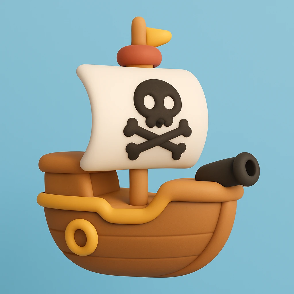 pirate ship emoji