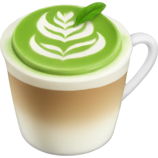 Matcha latte emoji