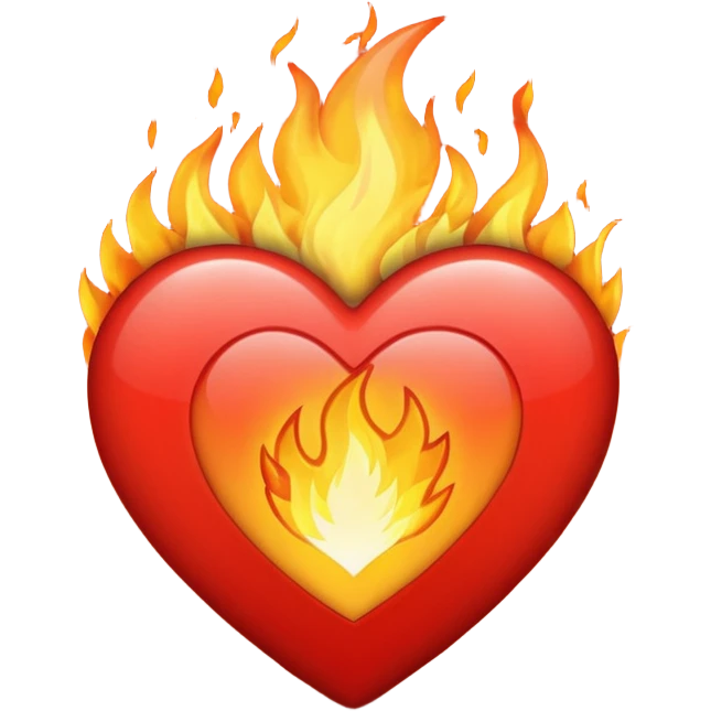 heart in fire emoji