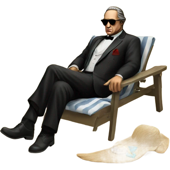 The godfather on the beach emoji