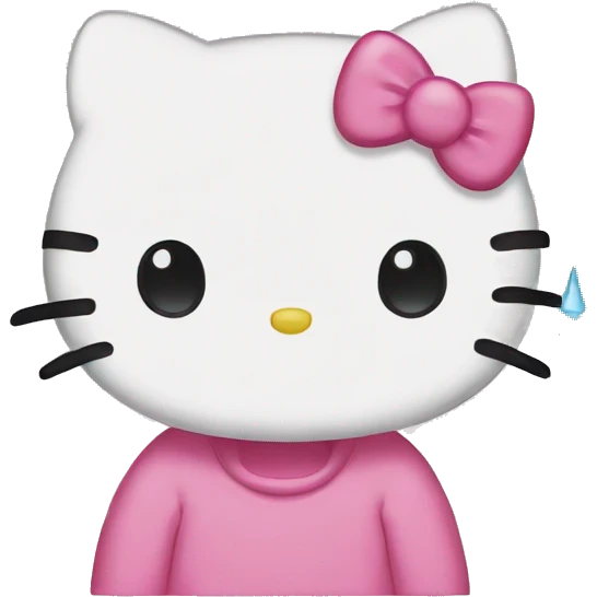 Hello kitty cry emoji