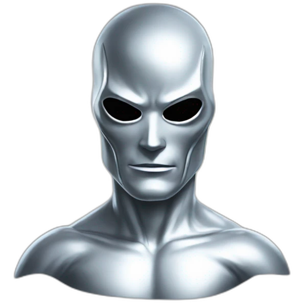 Silver surfer wearing The mask emoji
