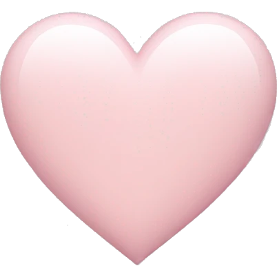 pale pink heart emoji