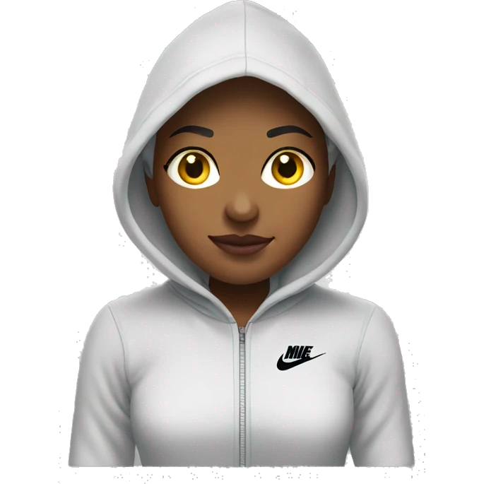 Nike female hoodie emoji
