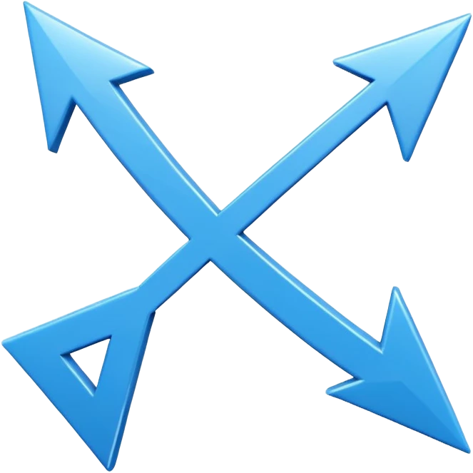 Dual language translation symbol icon. On the left, the Latin letter 'A'. On the right, the Arabic letter 'ع'. A stylish arrow or cycle sign connecting them. Blue and white color palette, 3D render style, glossy finish, isolated on white. emoji