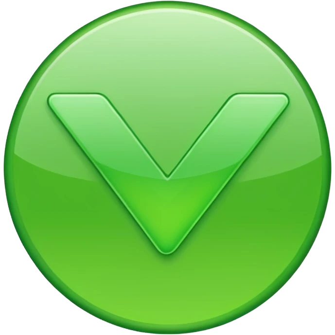 just a normal green checkmark emoji