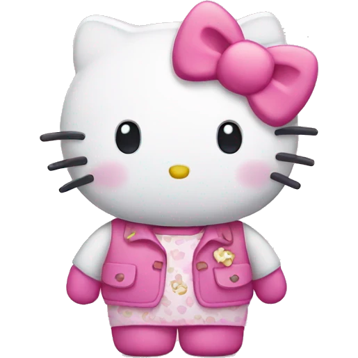 Cute hello kitty emoji