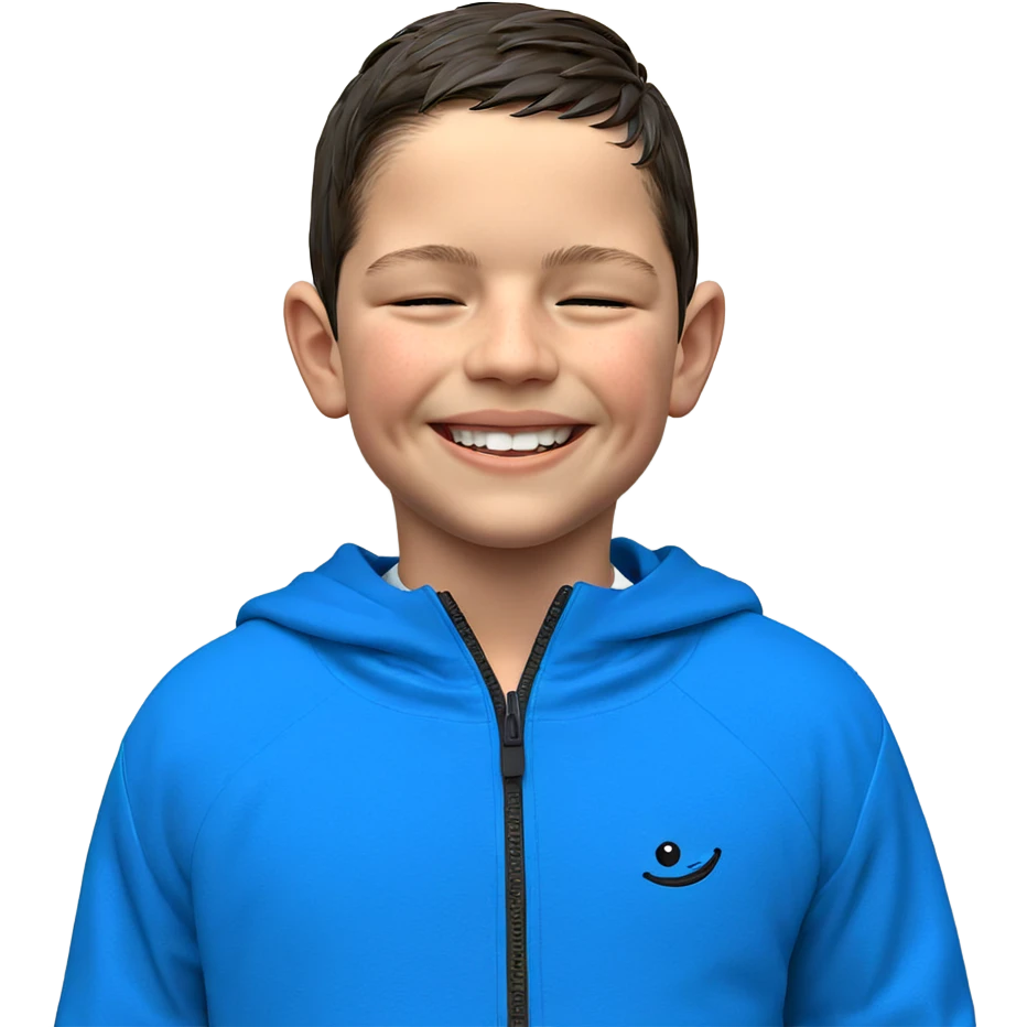 smiling boy with closed eyes emoji