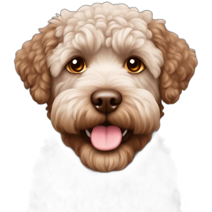brown Lagotto romagnolo emoji