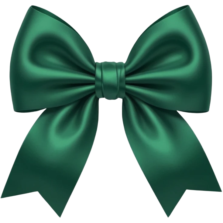 dark green bow emoji