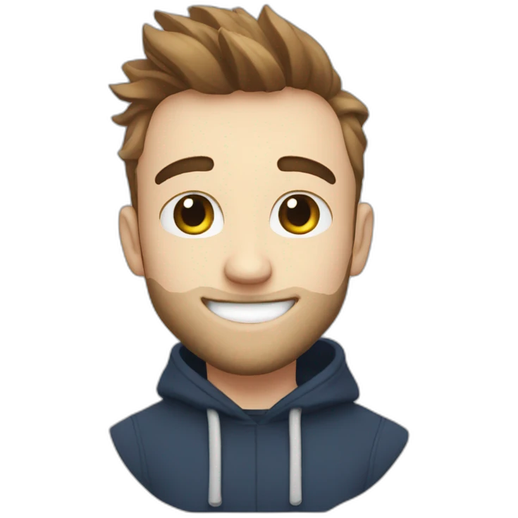 Squeezie with mister beast emoji