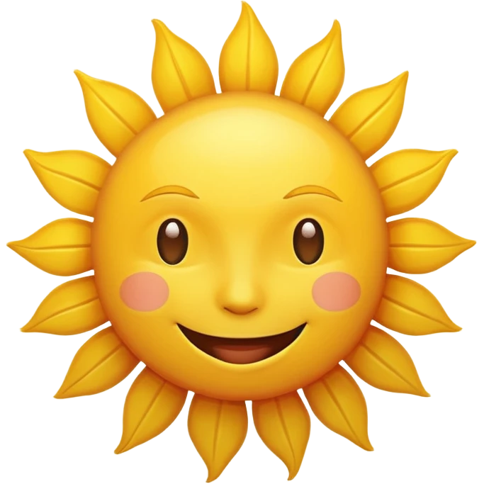 smiling sun emoji emoji