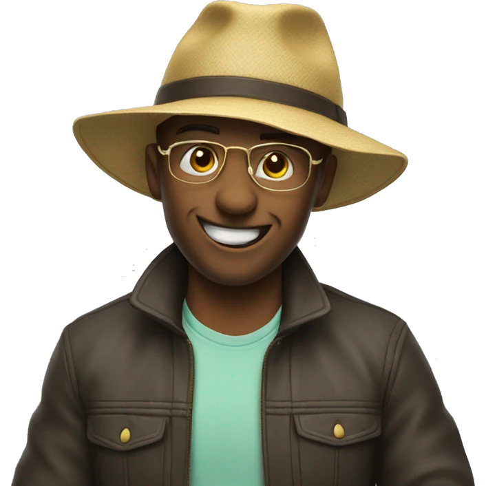 emoji taking off his hat emoji