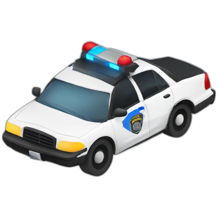 drifting Police car emoji