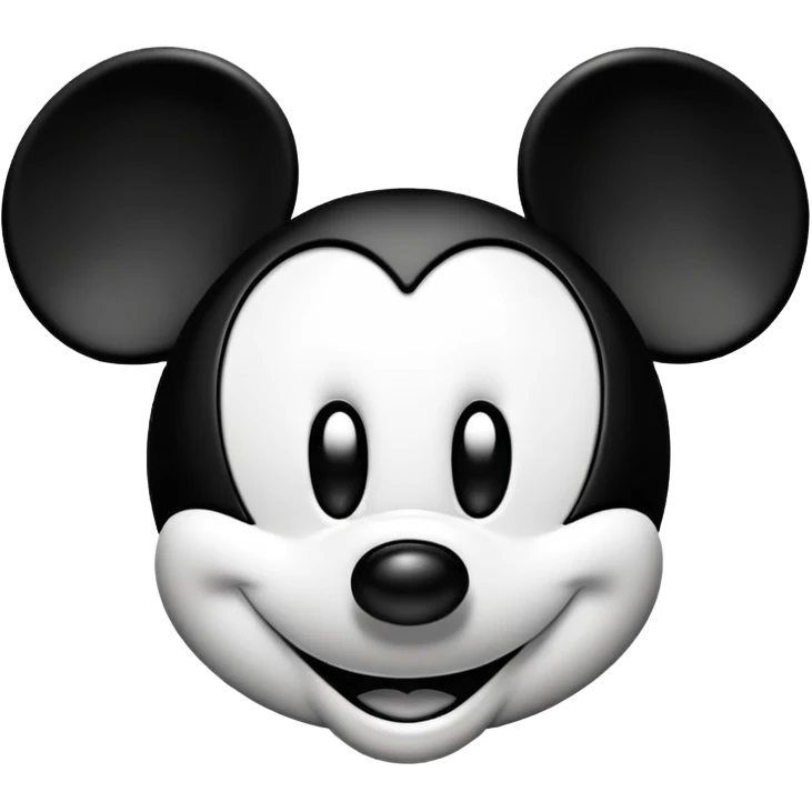 Mickey Mouse face emoji