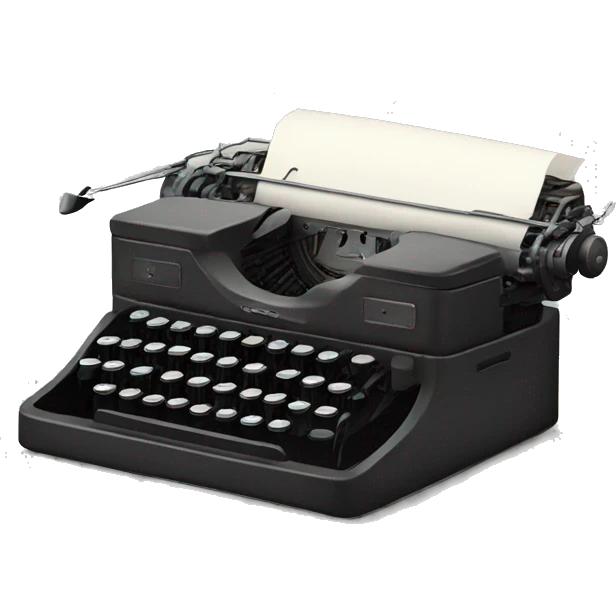 A typewriter  emoji