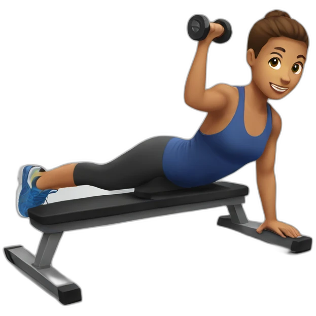 flat workout emoji