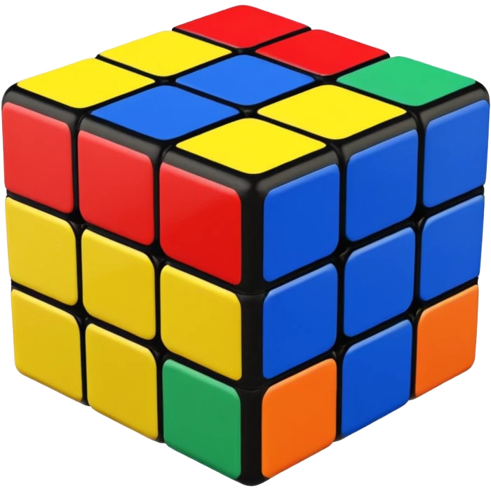 a 3×3 rubik's cube emoji