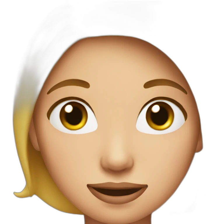 woman with cheeks jiggling emoji