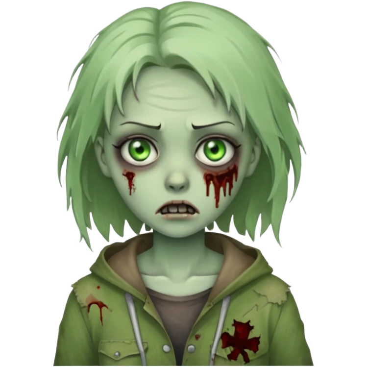 zombie girl emoji