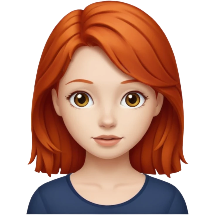 Рыжая девушка emoji