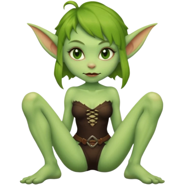 Shortstack, goblin girl, sexy feet emoji