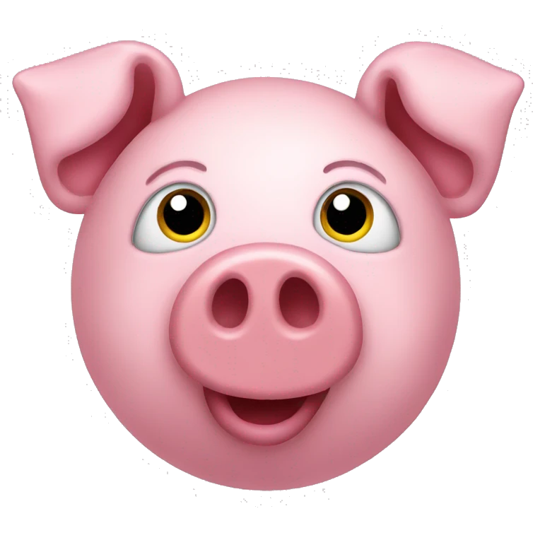 Pig ballon animal emoji