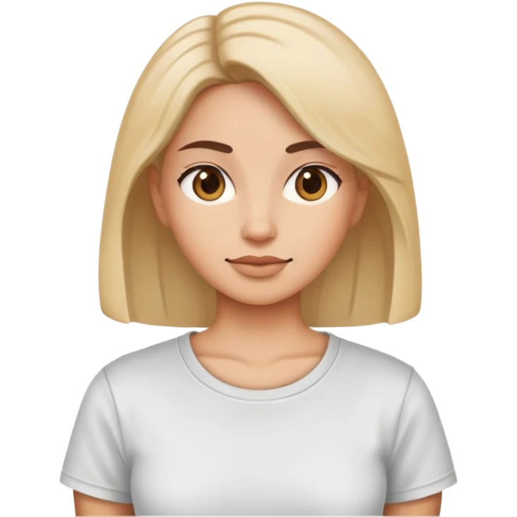 woman wearing a t-shirt emoji