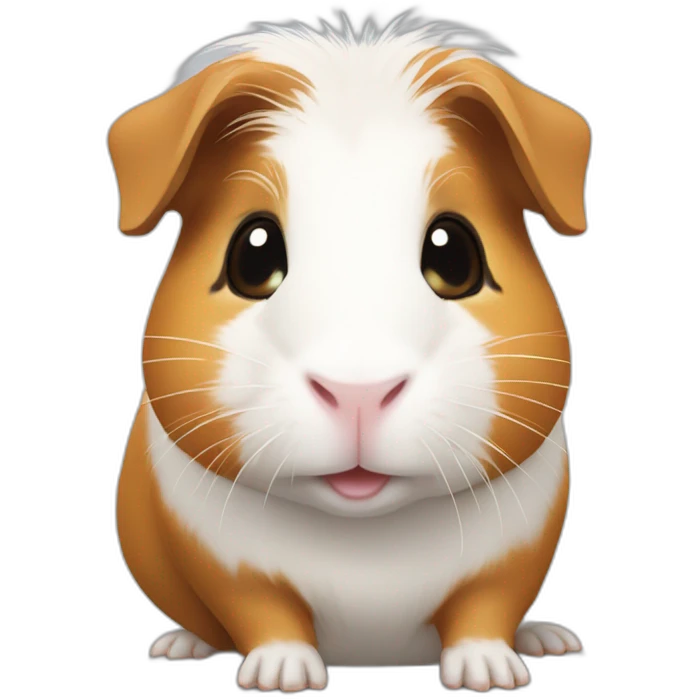 White and guinea pig emoji