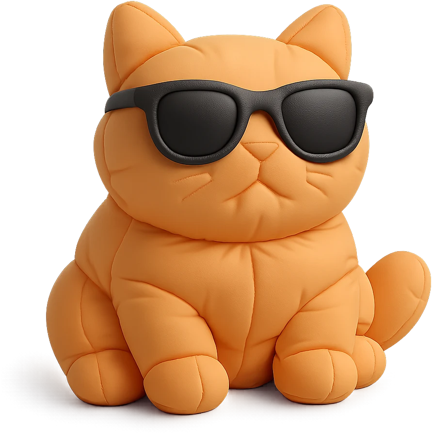 Cat wearing sunglasses emoji