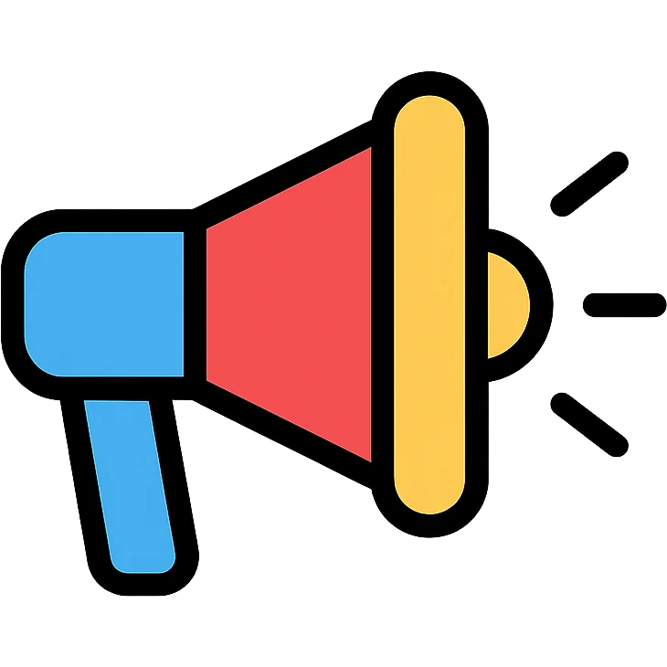 colored megaphone icon emoji