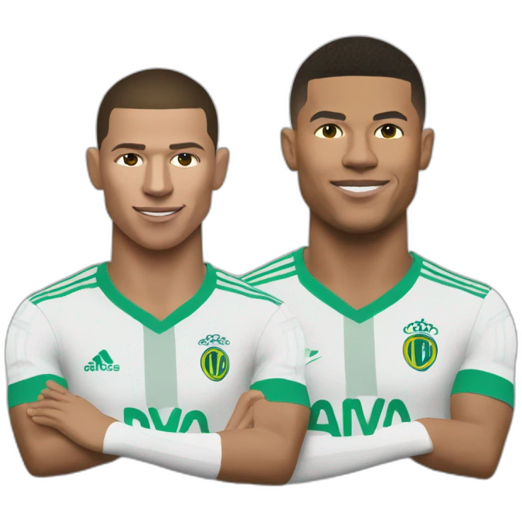 Ronaldo sur Mbappe emoji