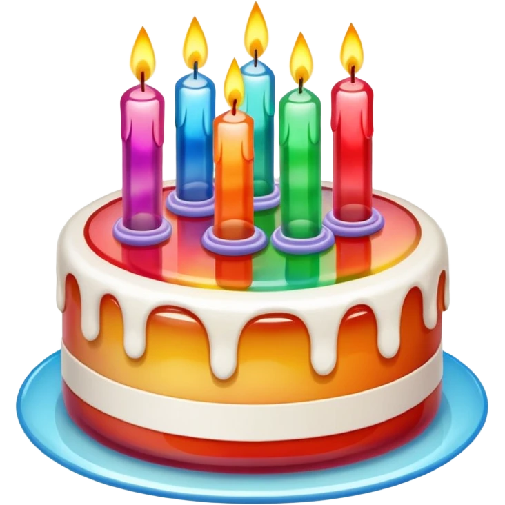  jelly on birthday candles emoji