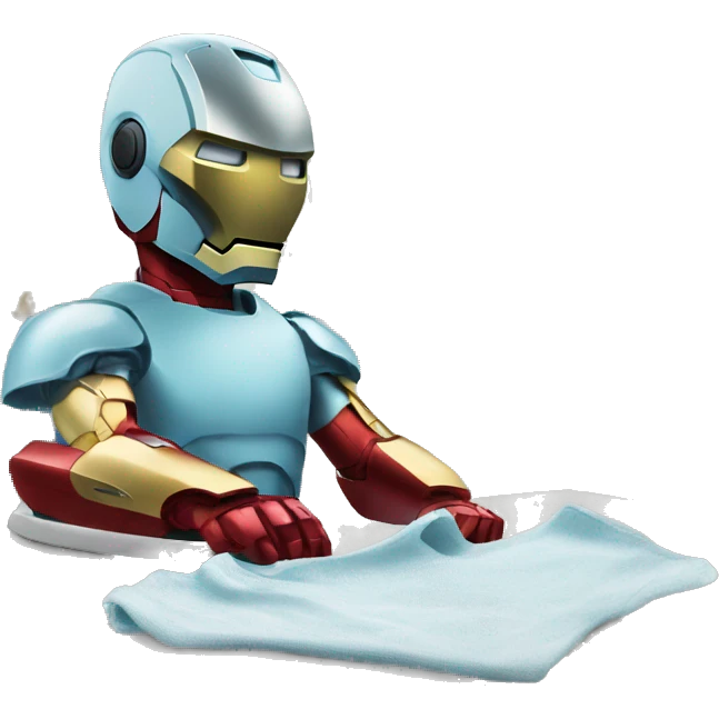 ironman ironing clothes emoji